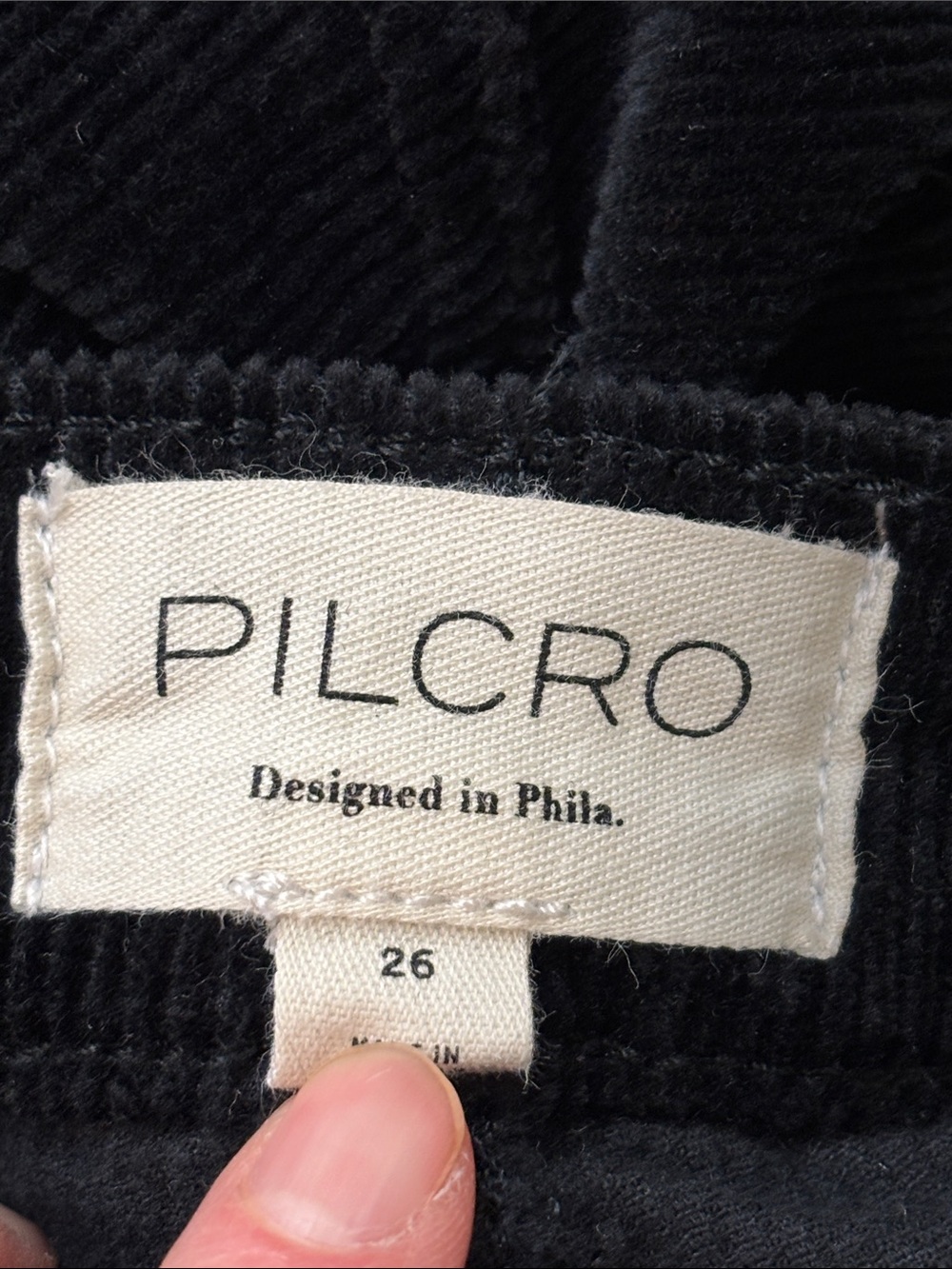Anthropologie Pilcro Icon Low-Rise Corduroy Chop Pocket Flare Jeans Size 26 - Picture 14 of 16
